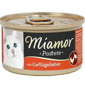 Geprüft Sparpaket 24 x 85 g Miamor Pastete mit Geflügelleber Katzen Nassfutter